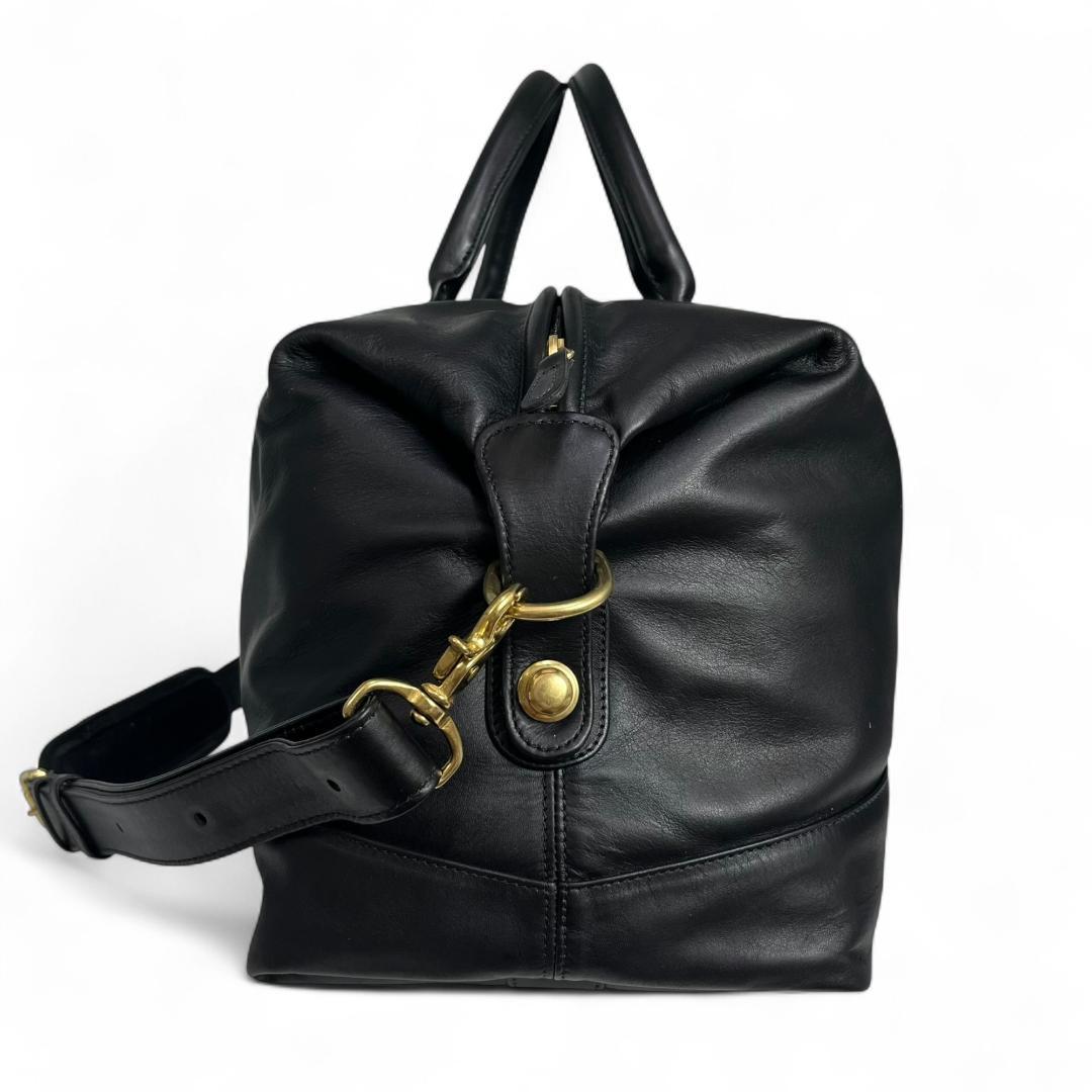 美品 COACH ボストンバッグ レザー ブラック オールドコーチ 2way