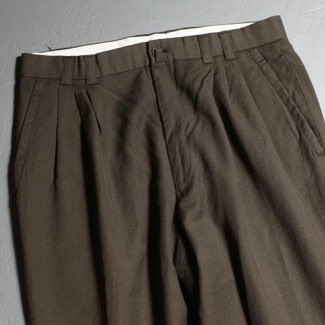 神シルエット◎ 80s~ Vintage 3 Tuck Wool Slacks
