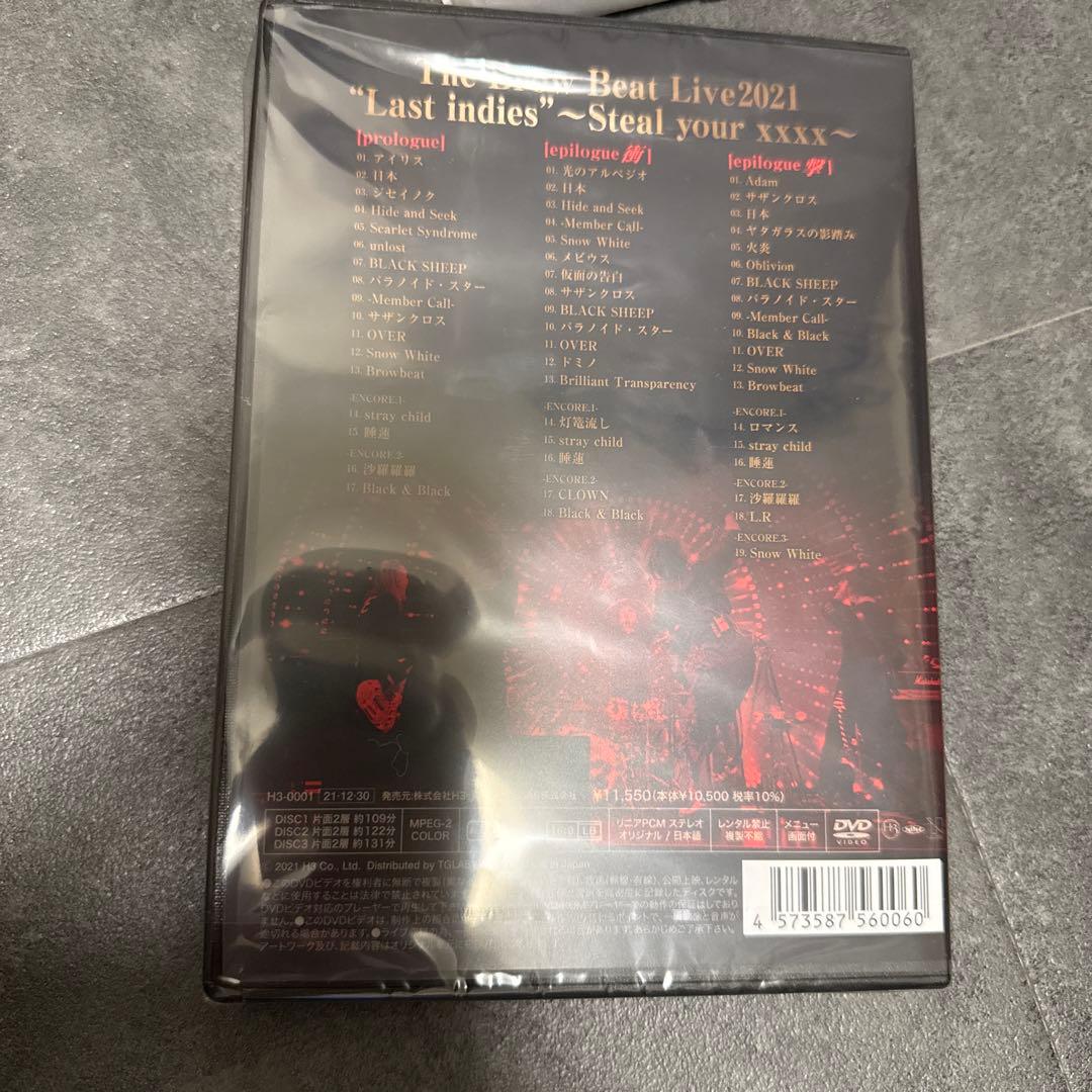 ミュージック DVD The Brow Beat Live 2021\"Last indies\"
