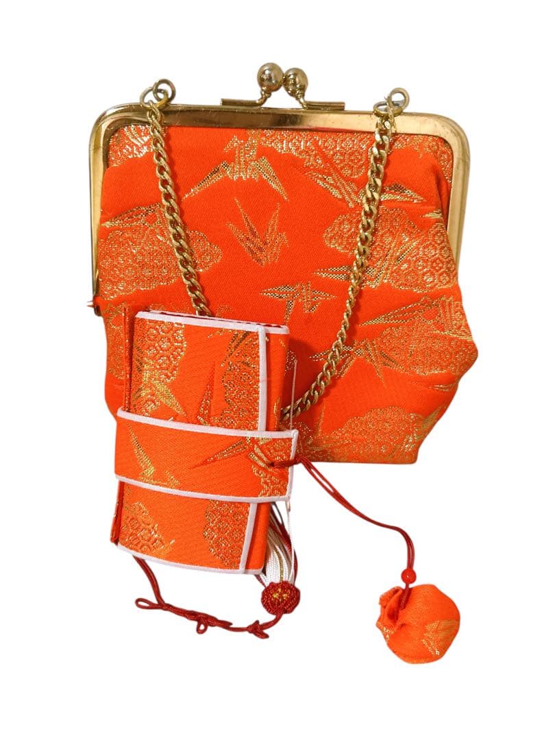 お買い得品♡七五三　5歳から小さめ7歳　女の子　フルセット　一式　朱色系