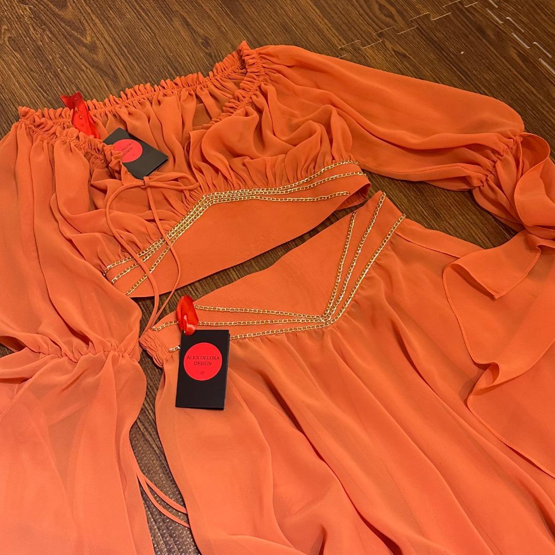 Alex Delora Design Jasmin suit オレンジ