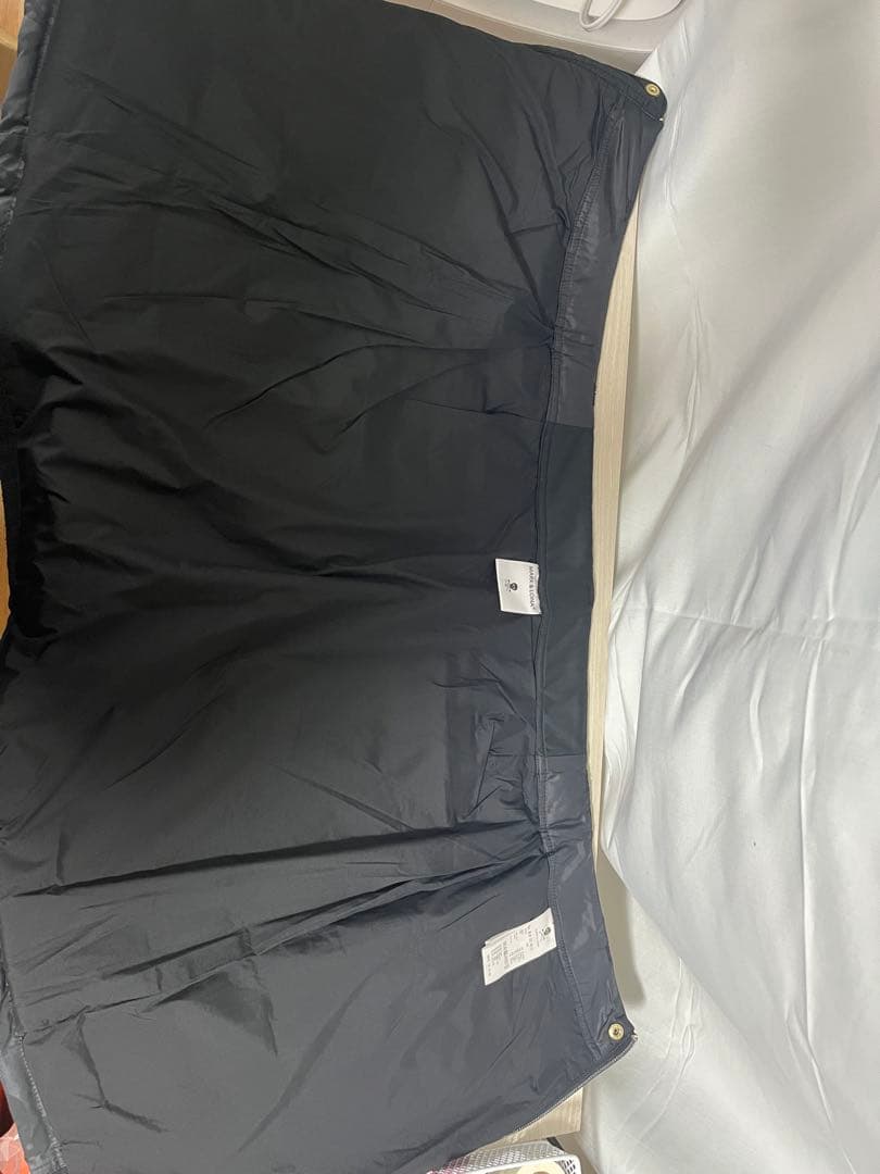 定価5万 MARK&LONA ダウンスカート 38 黒 Fleur 防寒 金