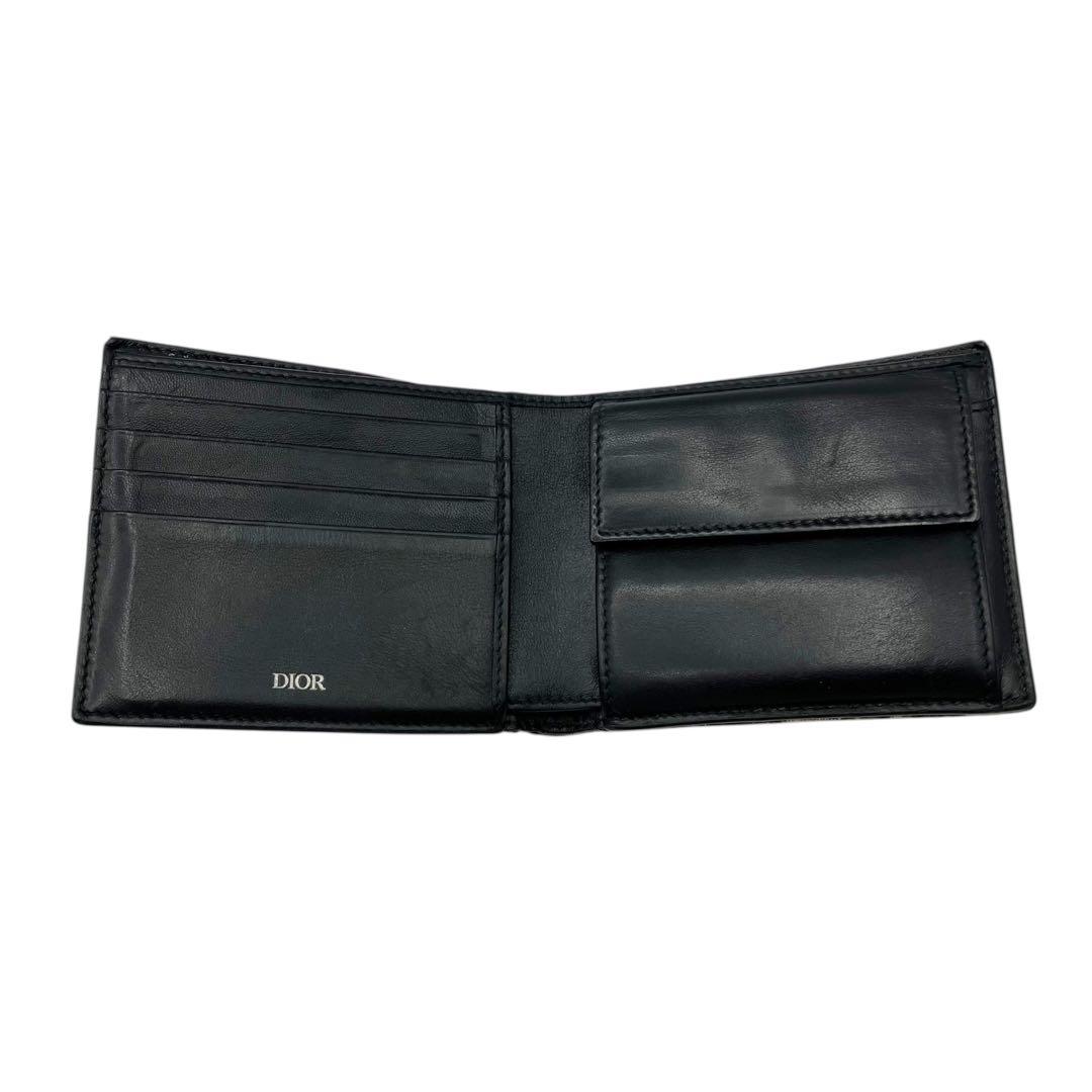 ⭐️良品⭐️ クリスチャンディオール オブリーク ジャガード 二つ折り財布