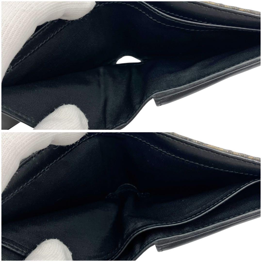 ⭐️良品⭐️ クリスチャンディオール オブリーク ジャガード 二つ折り財布