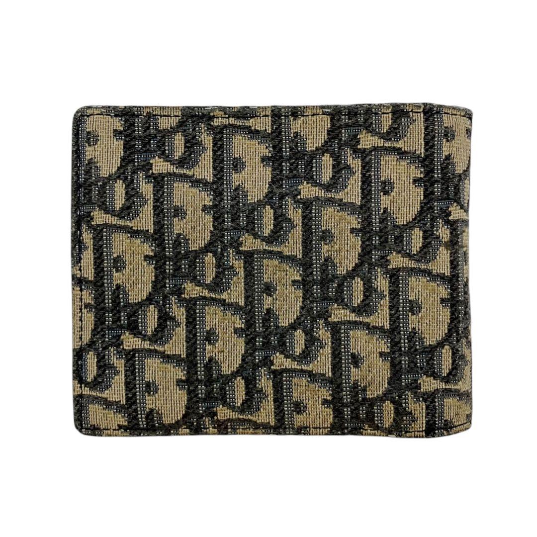⭐️良品⭐️ クリスチャンディオール オブリーク ジャガード 二つ折り財布