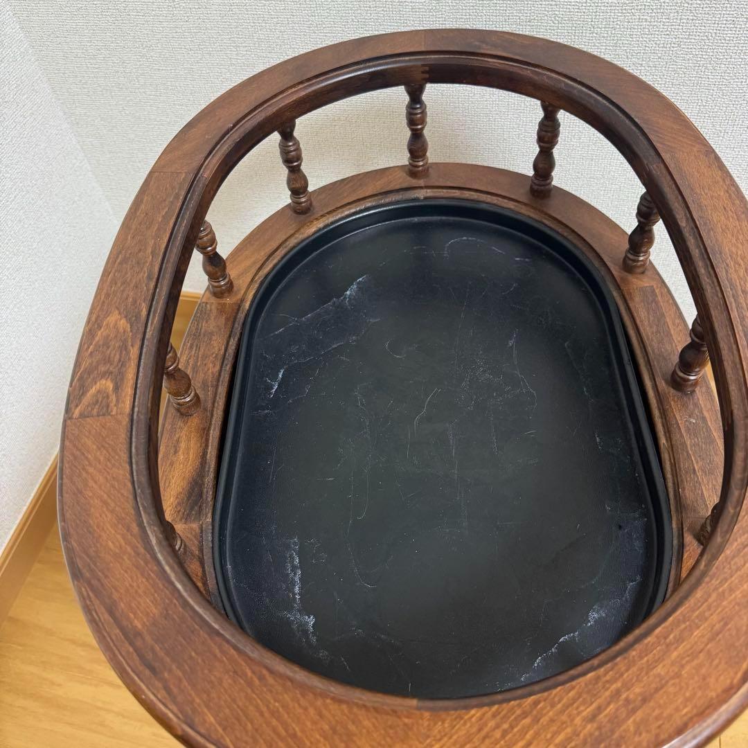 イタリア製　アンティーク家具　360°回転　テーブル　インテリア　ヴィンテージ