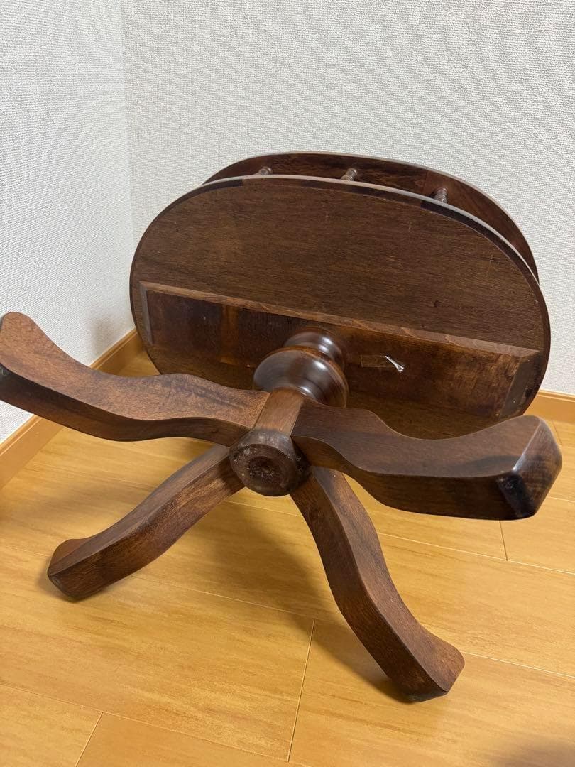 イタリア製　アンティーク家具　360°回転　テーブル　インテリア　ヴィンテージ