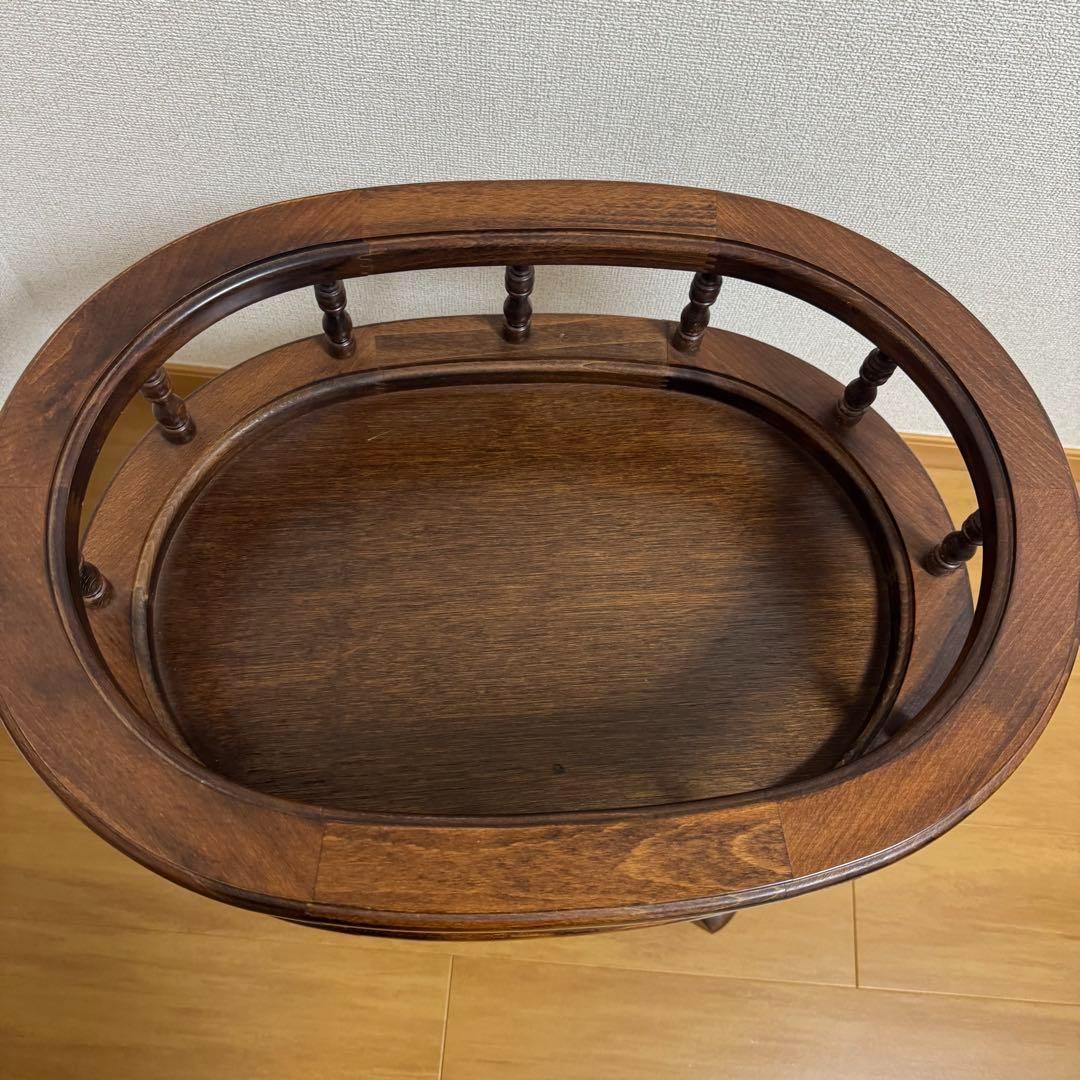 イタリア製　アンティーク家具　360°回転　テーブル　インテリア　ヴィンテージ