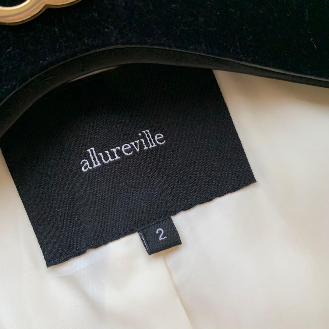 美品♡アルアバイル メルトンチェスターコート ウール 金ボタン 2 ホワイト