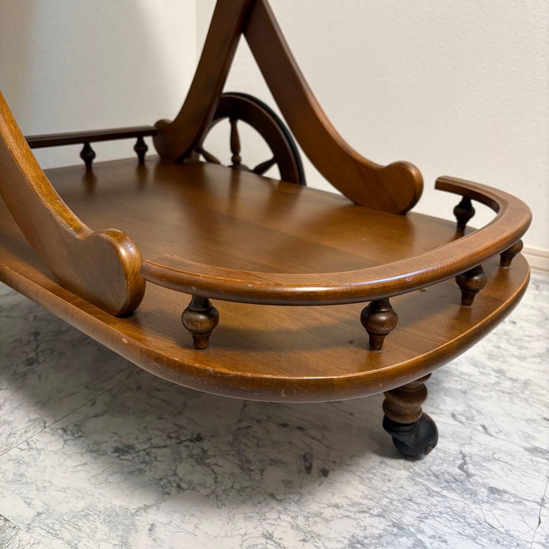 カリモク　キッチンワゴン　キッチンカート サービングワゴン　バーカート　移動可能