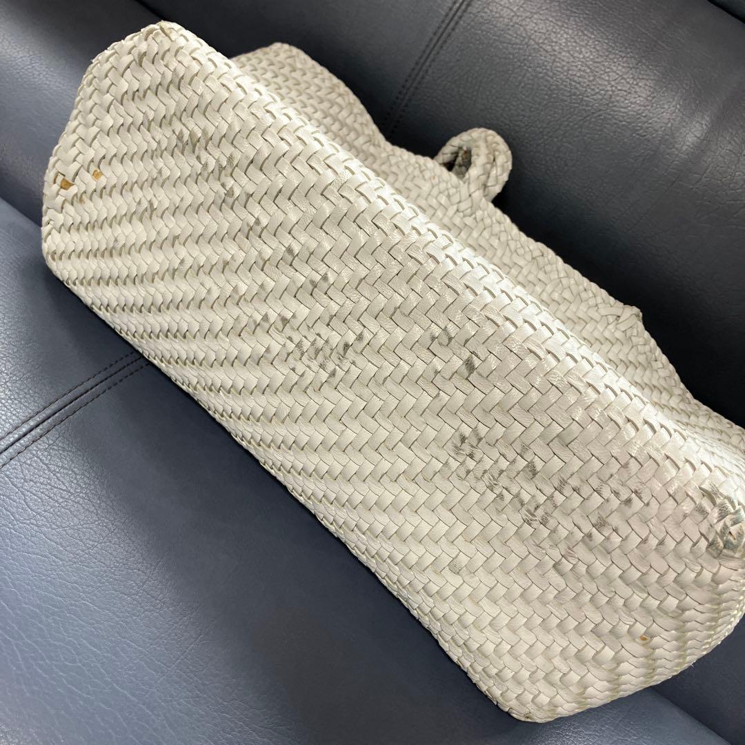 Craig for HUMAN WOMAN メッシュ レザー トートバッグ 本革