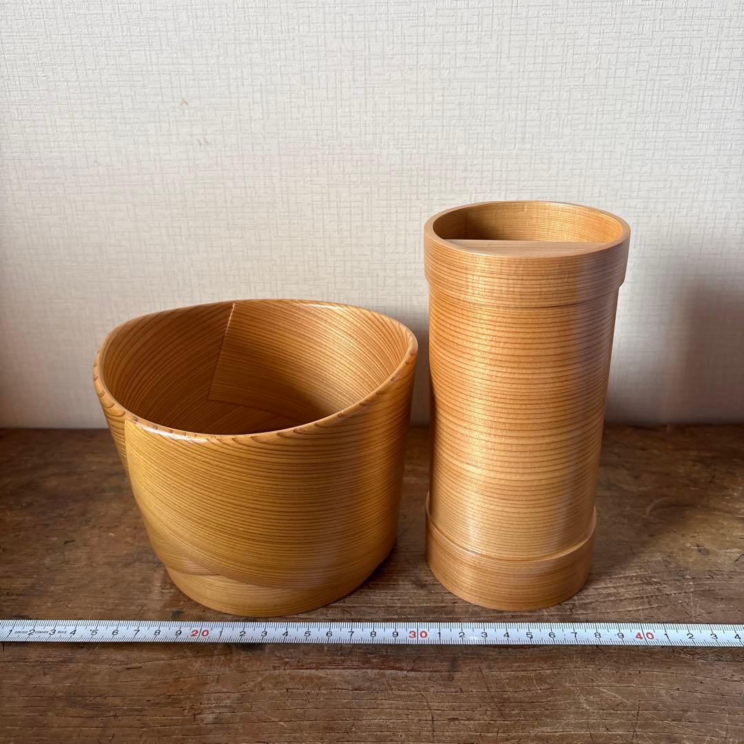 秋田　栗久の曲げわっぱ　水割りセット　伝統的工芸品　アイスペール