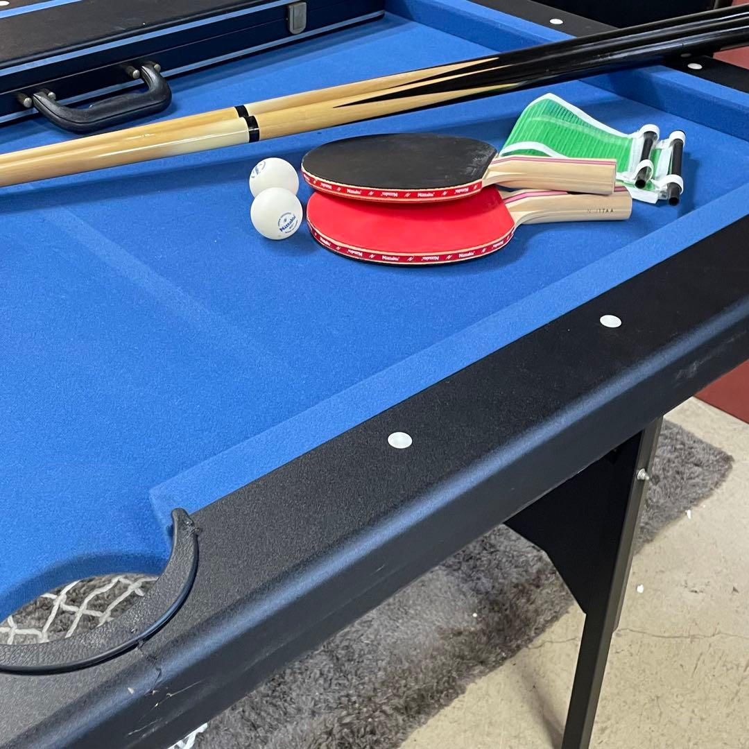 ビリヤードテーブル 卓球台　2WAY ゲームテーブル　家庭用