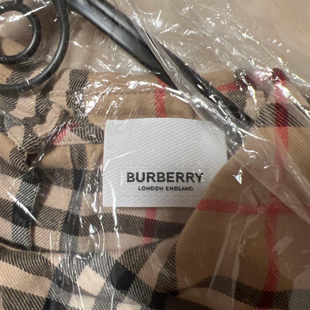BURBERRY チェック柄長袖ワンピース