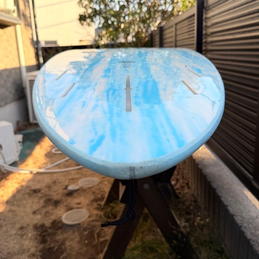 極美品！ O&E エポキシソフト 7’6” フィン付　スカイブルー