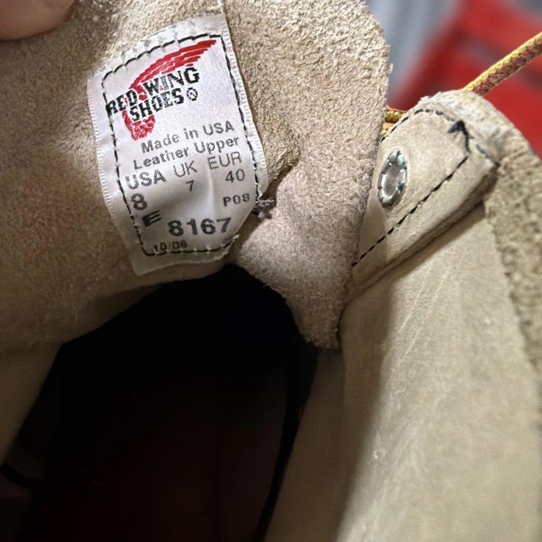 26.0 レッドウィングのアイリッシュセッター8167スエードワークブーツ