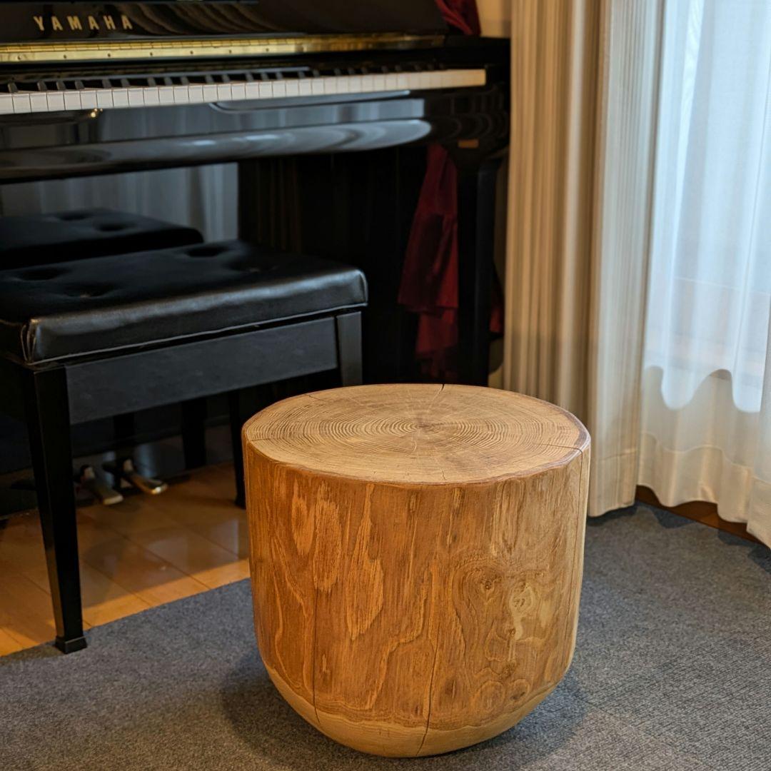 栗　大型　天然木　椅子　スツール　 テーブル　高さ約38㎝