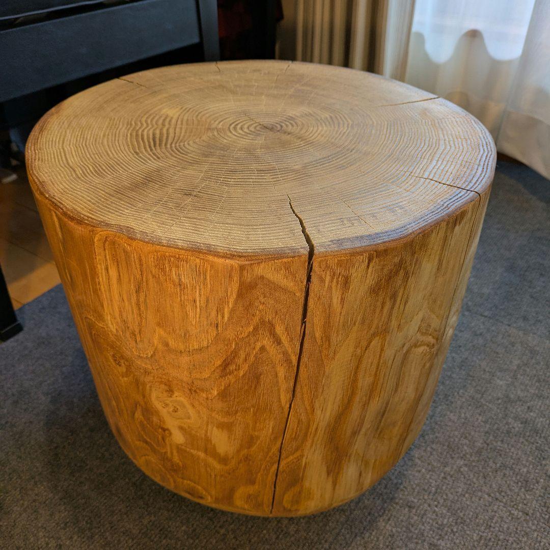 栗　大型　天然木　椅子　スツール　 テーブル　高さ約38㎝