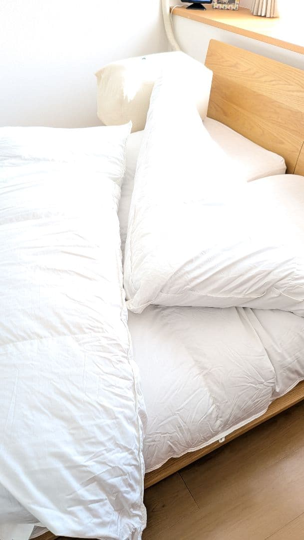 無印良品 防ダニ 羽毛掛けふとん・二層式/ シングル 150x210 1枚