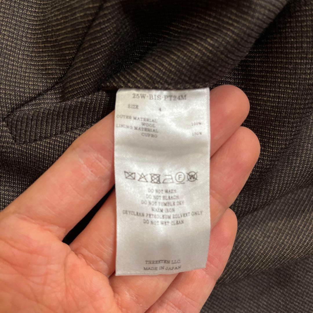 パンツ BISOWN MIDDLEWOOL DEEPTUCK TROUSERS 4
