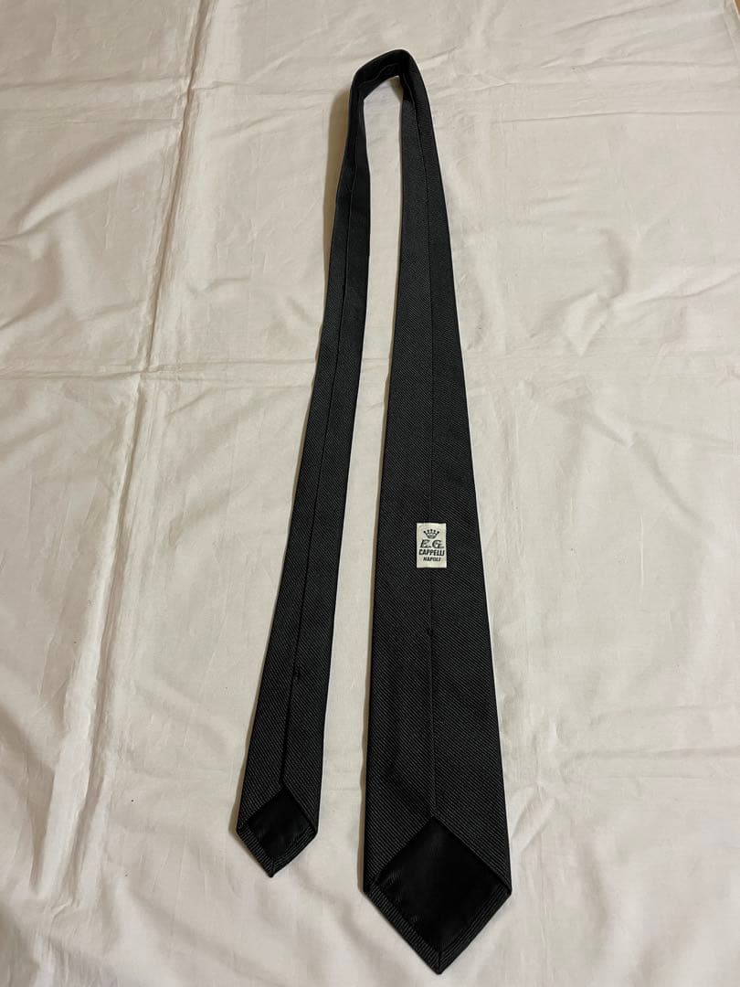 E.G. CAPPELLI NAPOLI ダークグレーネクタイ
