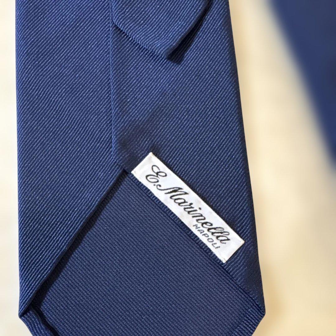 E. Marinella ネイビーソリッド　セッテピエゲ