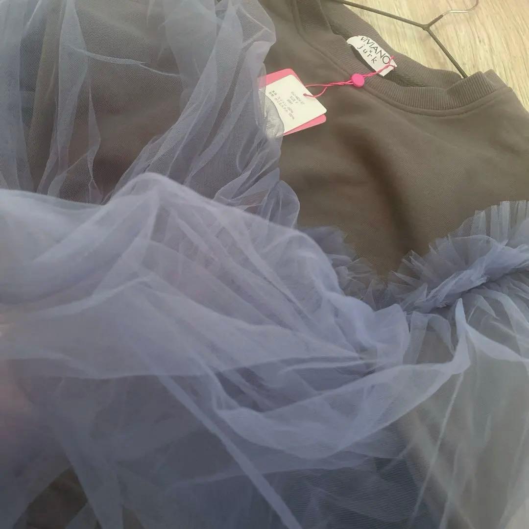 新品　VIVIANO × JURK Tulle Sweat