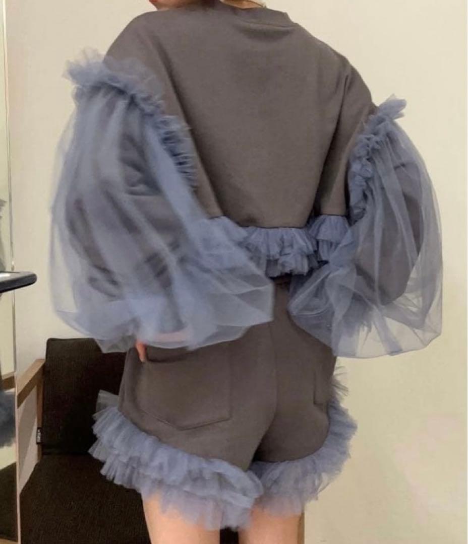 新品　VIVIANO × JURK Tulle Sweat