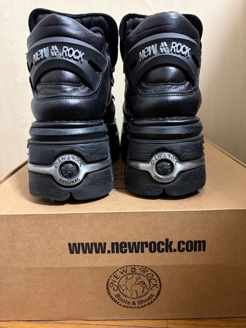 【値下げ中】NEW ROCK レザーブーツ M-106-S112 size45