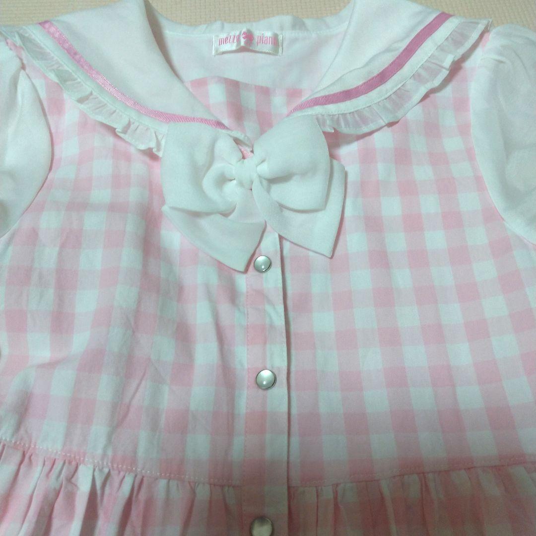 メゾピアノ♡【マイメロディ】セーラーワンピース 140