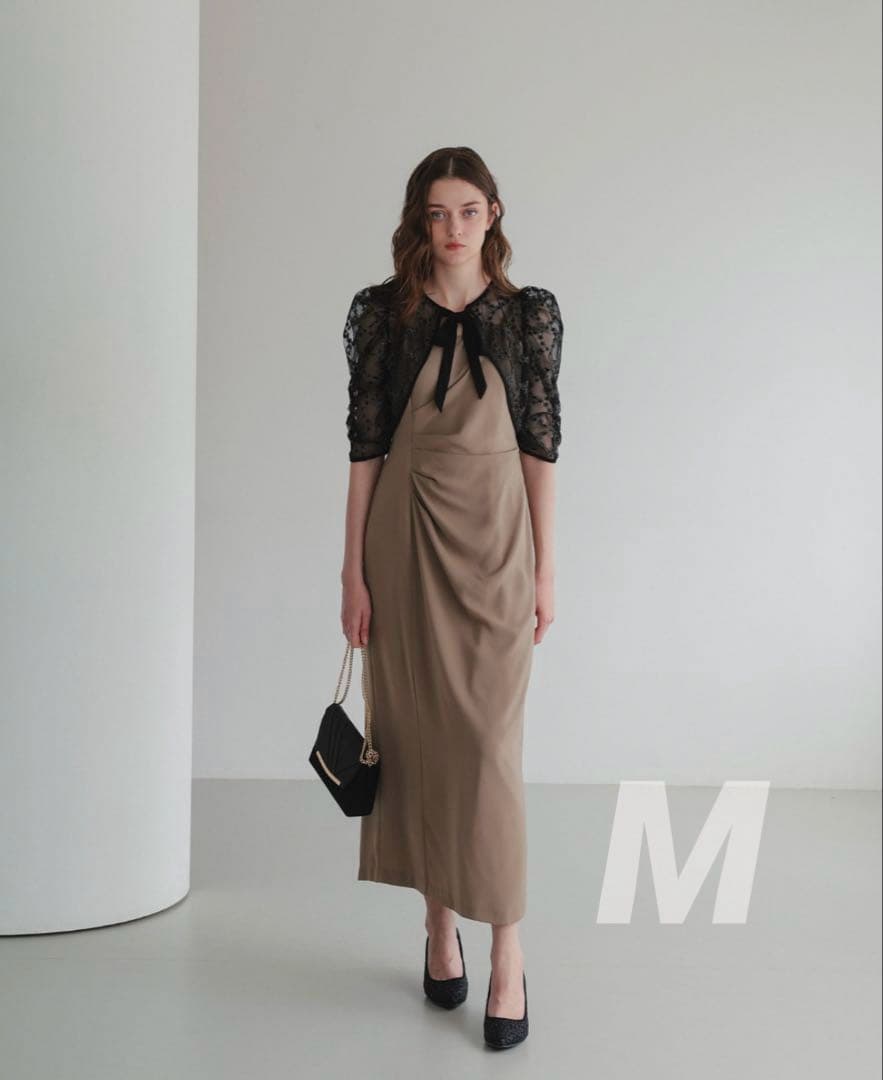 mi ★新品タグ付き★ドリードール　新作　レースボレロ×ドレープドレス