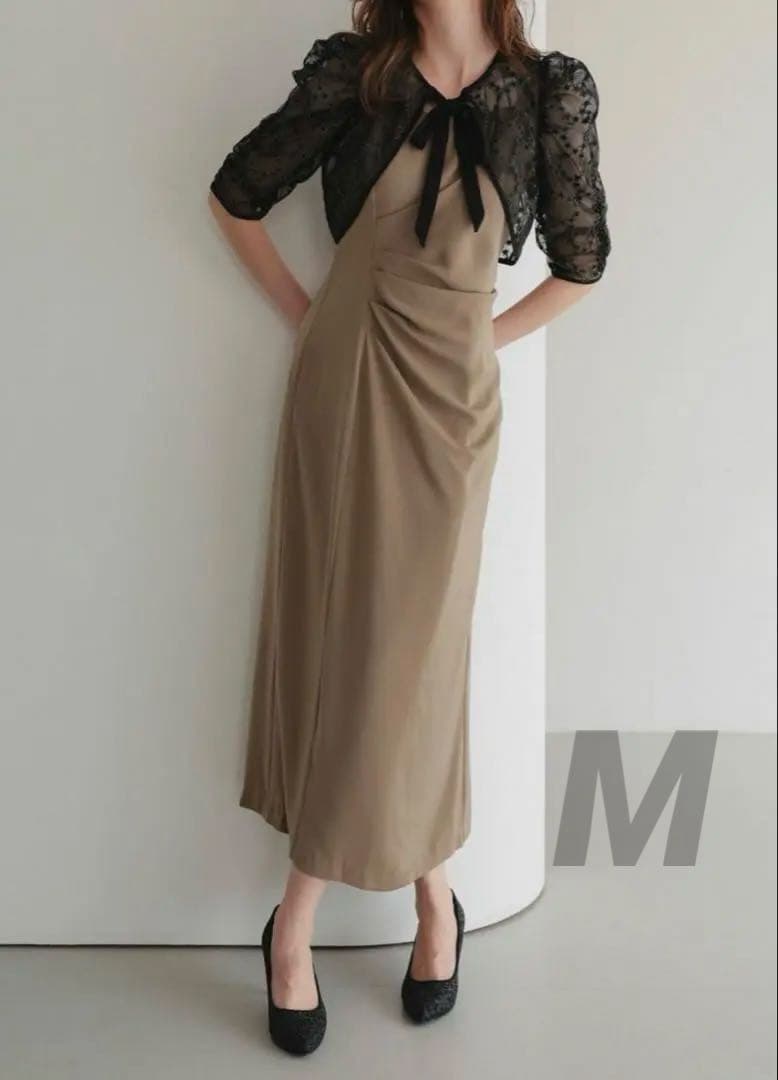 mi ★新品タグ付き★ドリードール　新作　レースボレロ×ドレープドレス