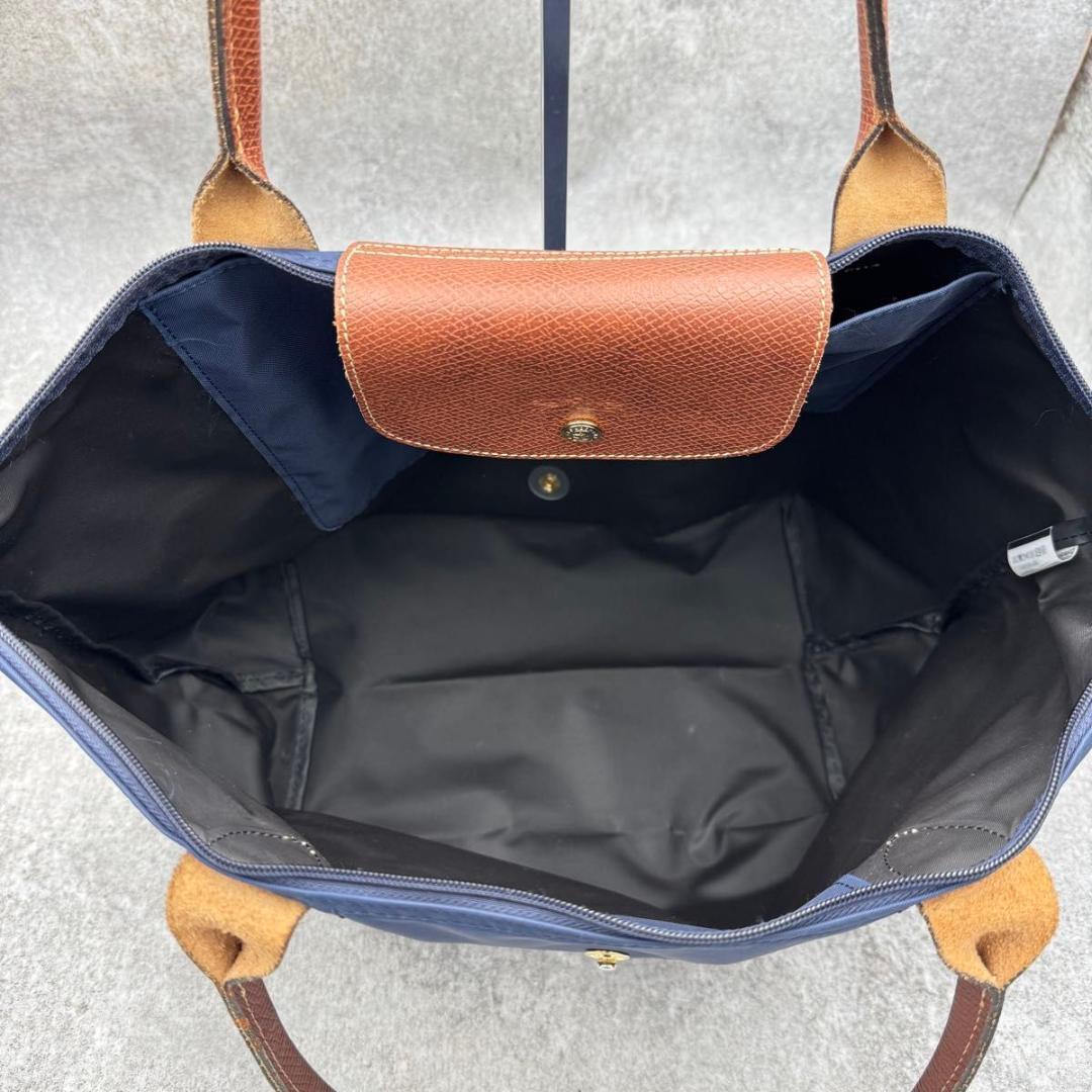 バッグ Longchamp Le Pliage Shoulder Tote L Navy