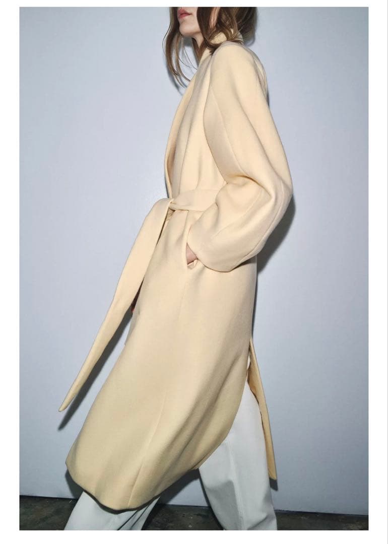 ZARA オーバーサイズウール混紡コート M