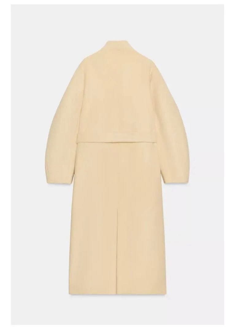 ZARA オーバーサイズウール混紡コート M