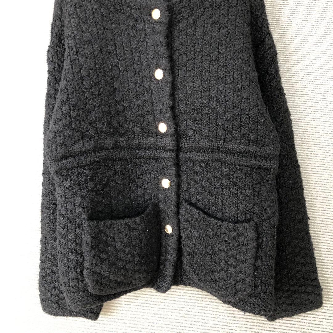 SLOBE IENA 2022AW 金ボタンツィーディジャケット ブラック