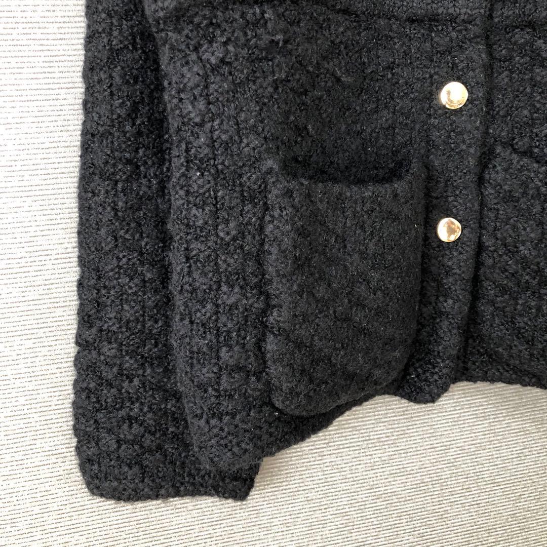 SLOBE IENA 2022AW 金ボタンツィーディジャケット ブラック