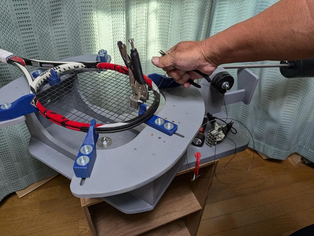 ストリングマシン(ガット張り機)TG-4 ③