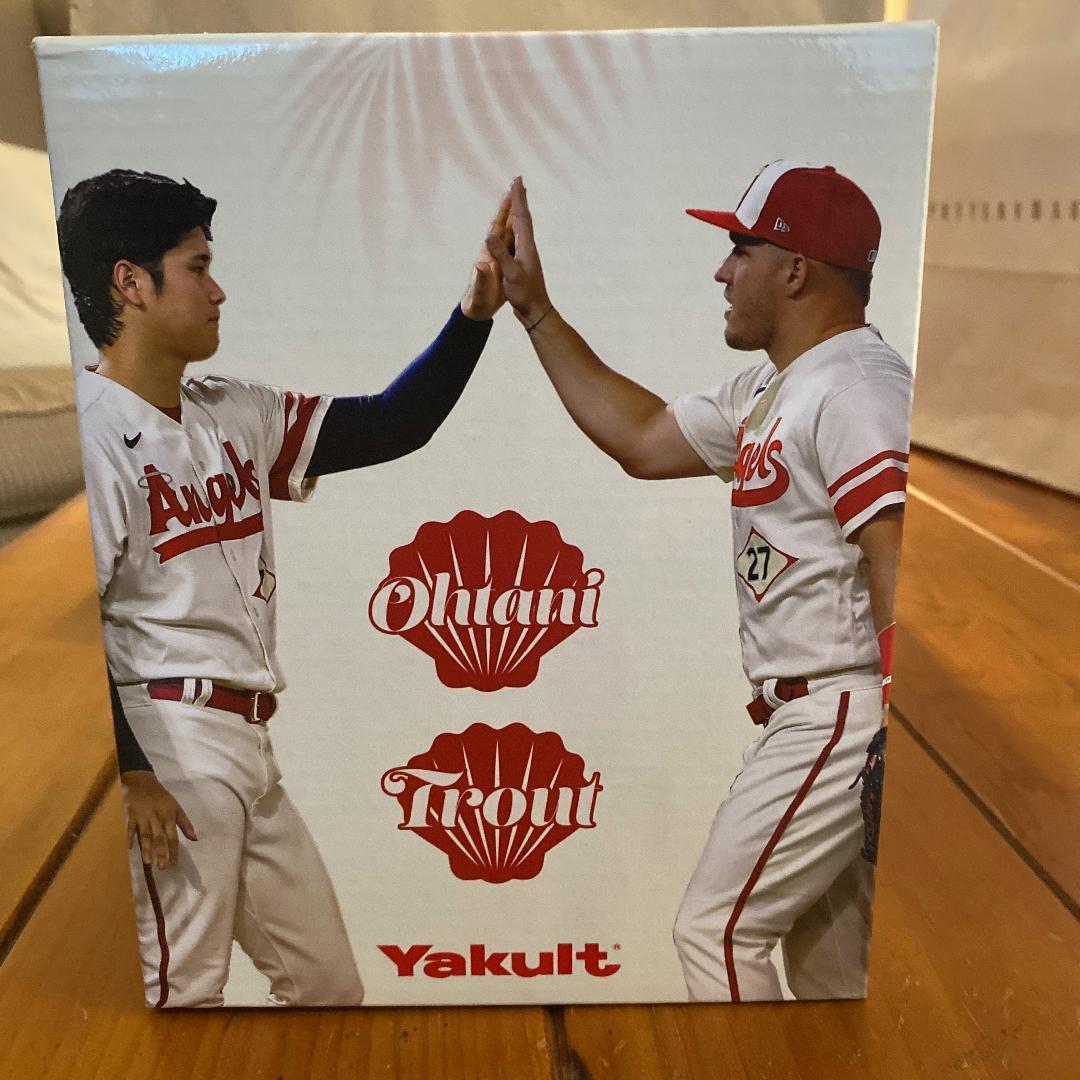 【新品・未開封】エンゼルス　大谷翔平　マイク・トラウト　ダブルボブルヘッド
