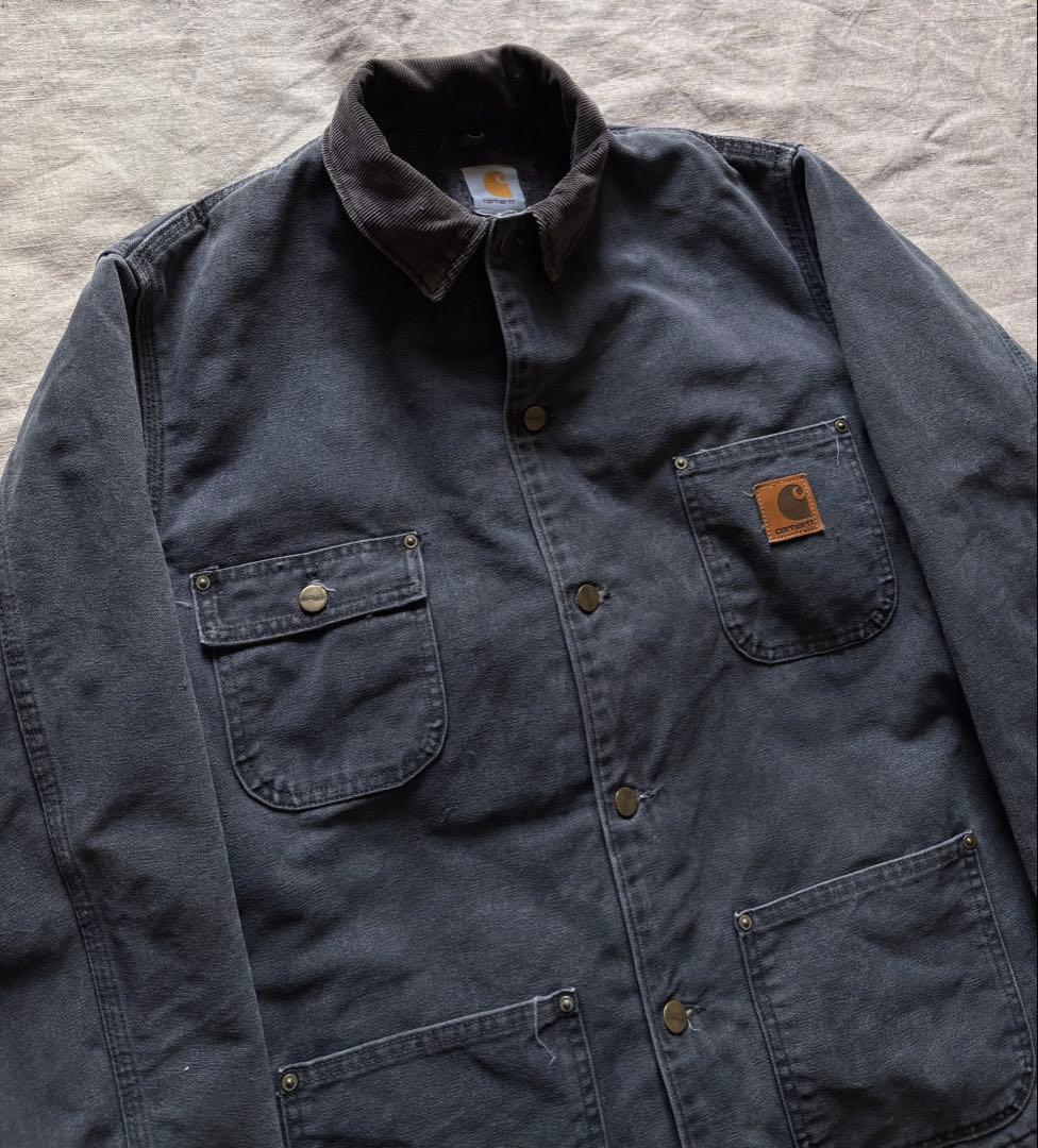 【雰囲気抜群】 90s Carhartt ミシガンチョアコート BLKブラック