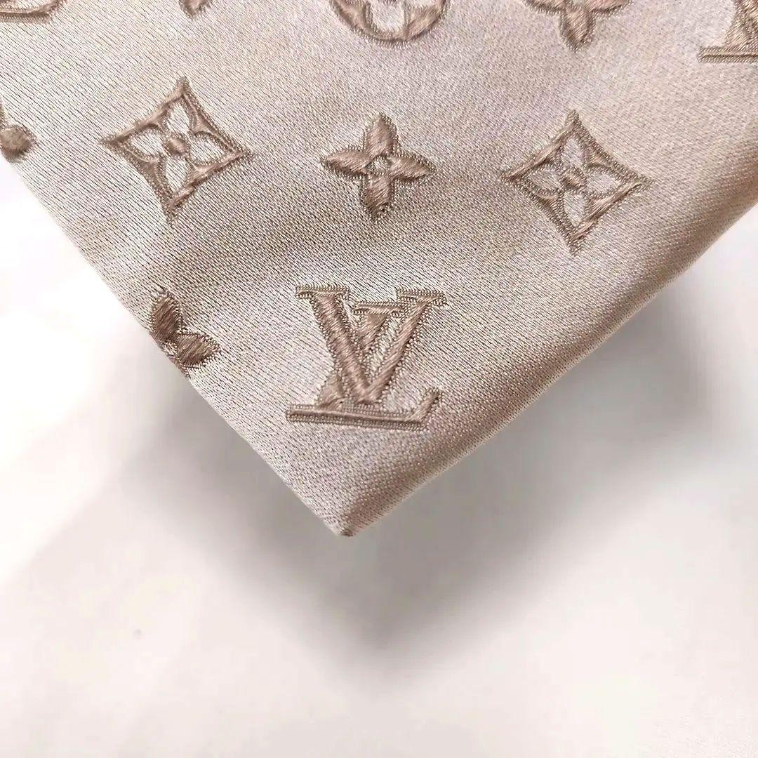 良品✨ヴィトン ゴールド ミックスモノグラム マイクロダミエ ネクタイ