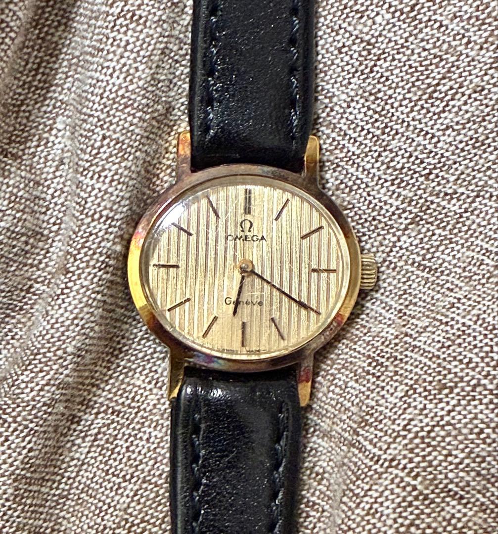 オメガ OMEGA Geneve レディース 手巻 腕時計　オーバル　稼働