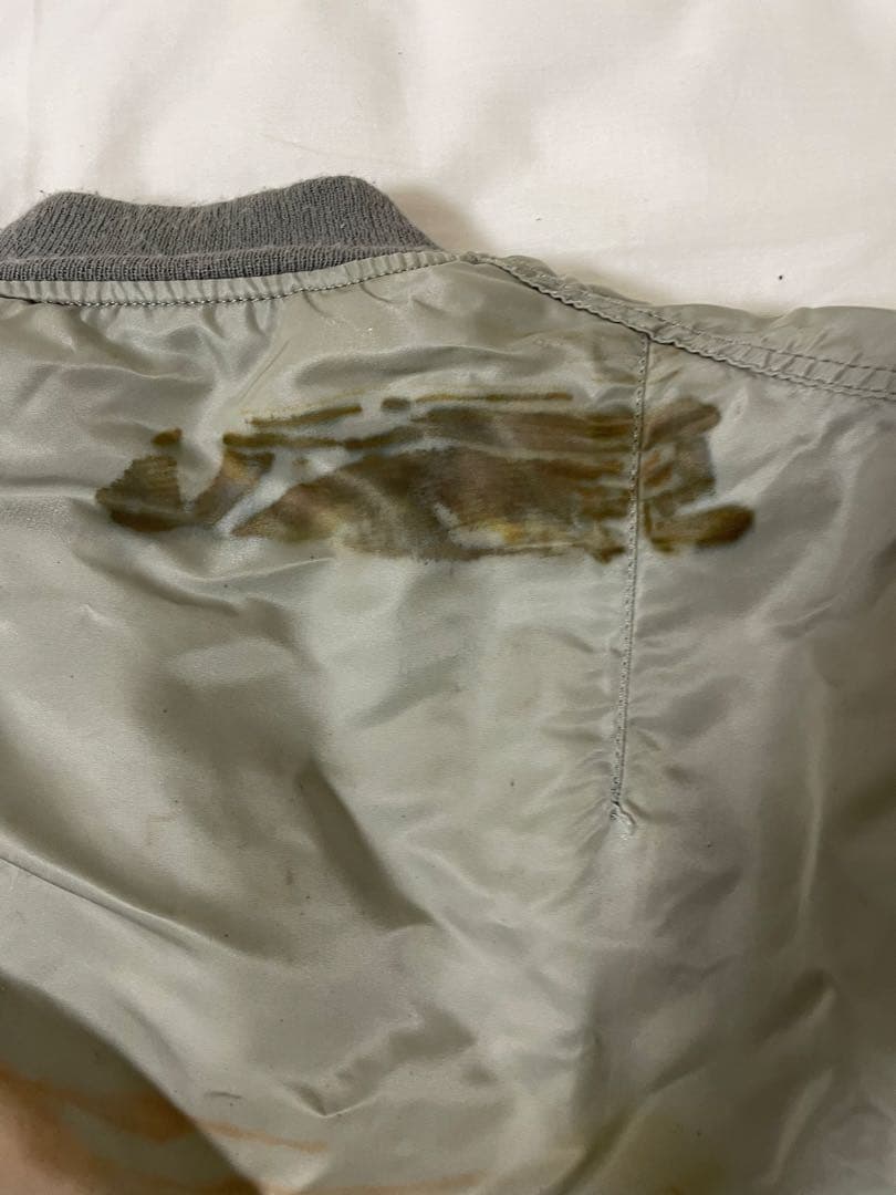 80s アルファ MA-1 フライトジャケット シルバー IDEAL