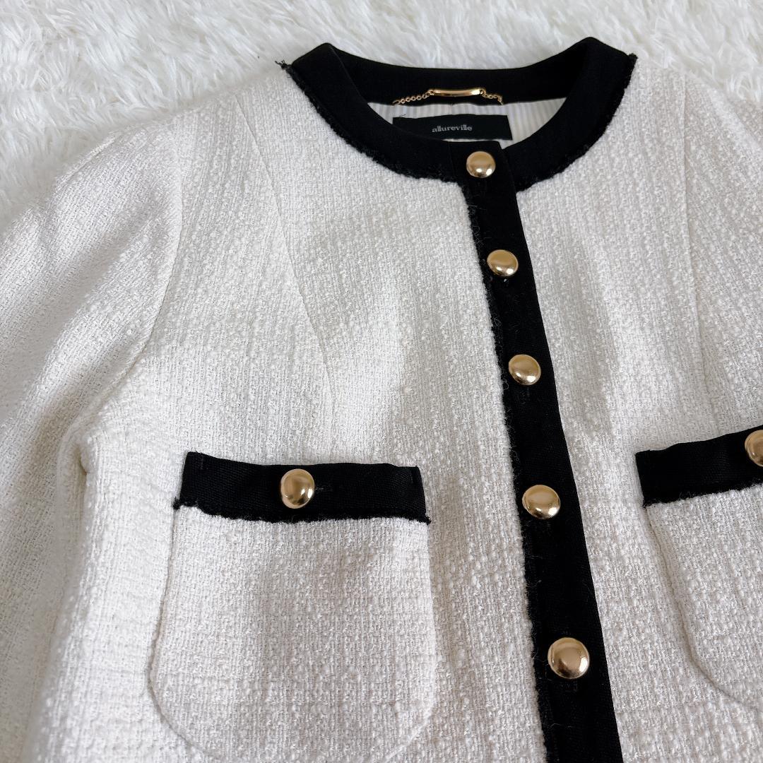 【完売品】allureville スクエアツイードクルージャケット