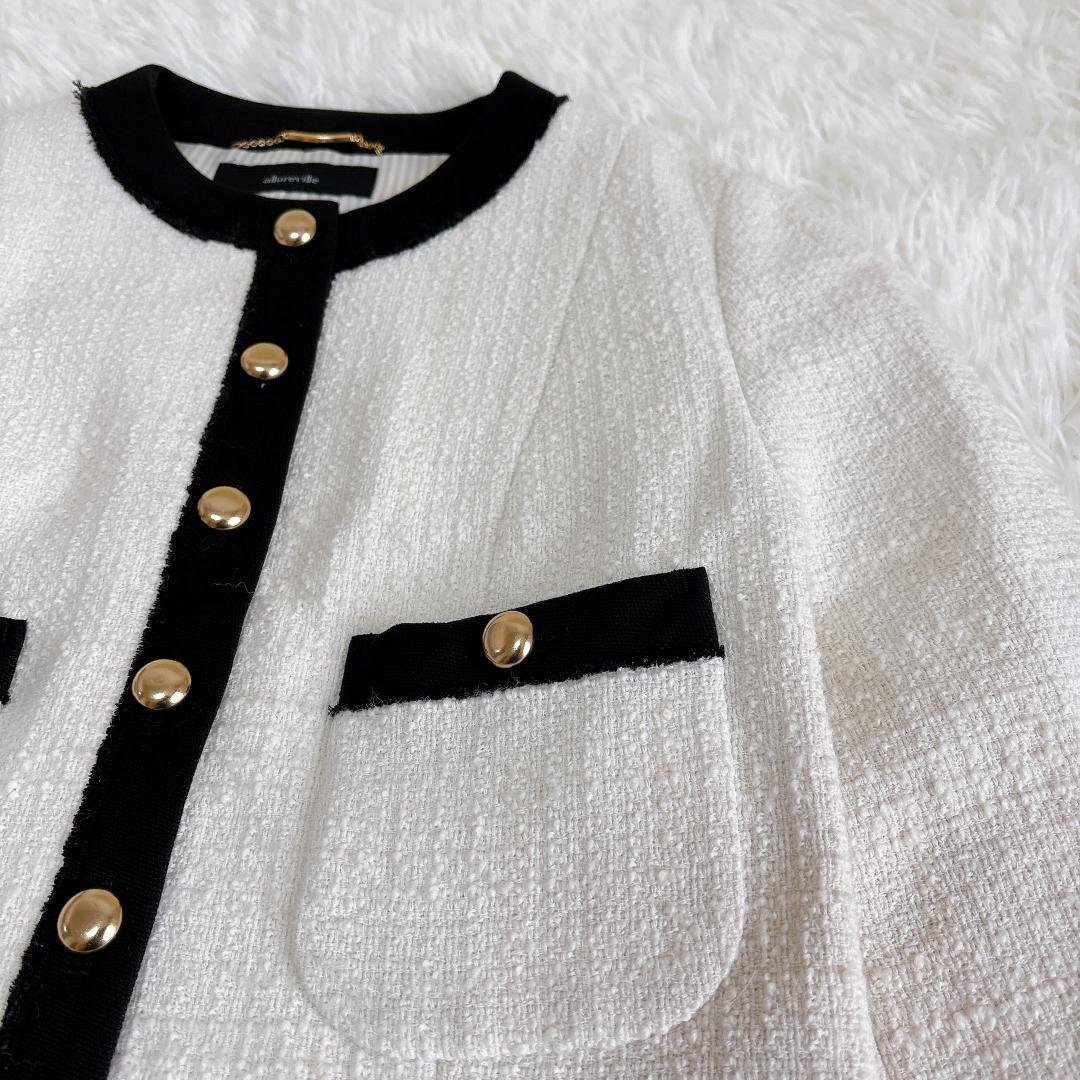 【完売品】allureville スクエアツイードクルージャケット