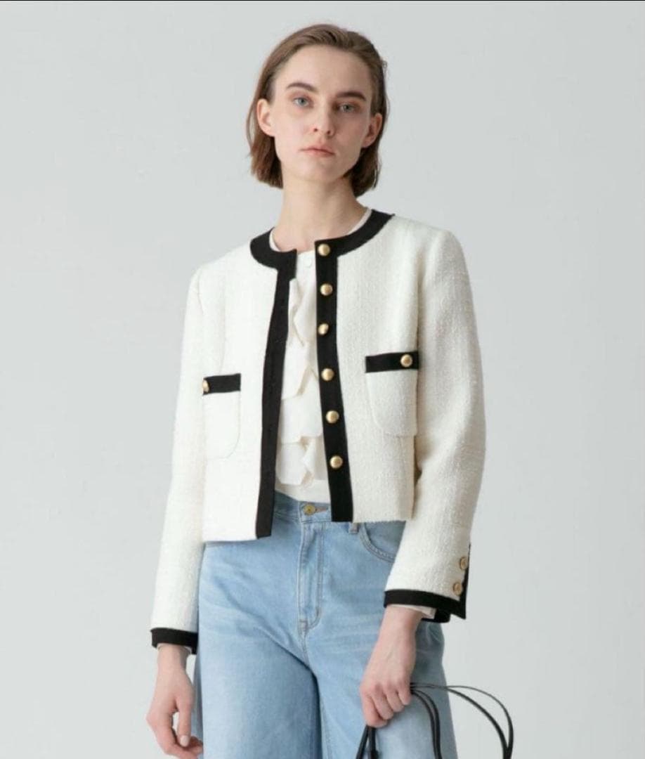 【完売品】allureville スクエアツイードクルージャケット