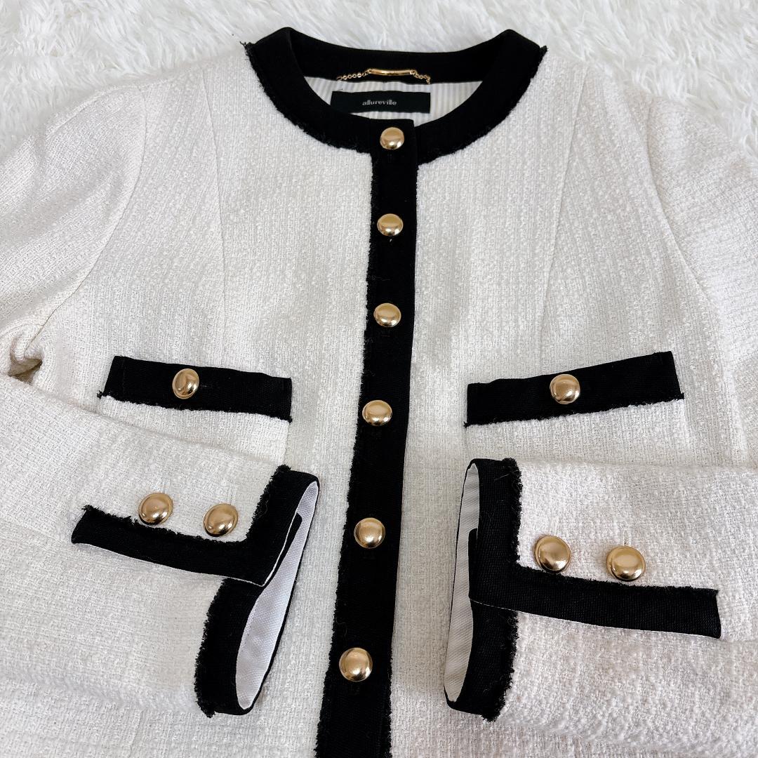 【完売品】allureville スクエアツイードクルージャケット