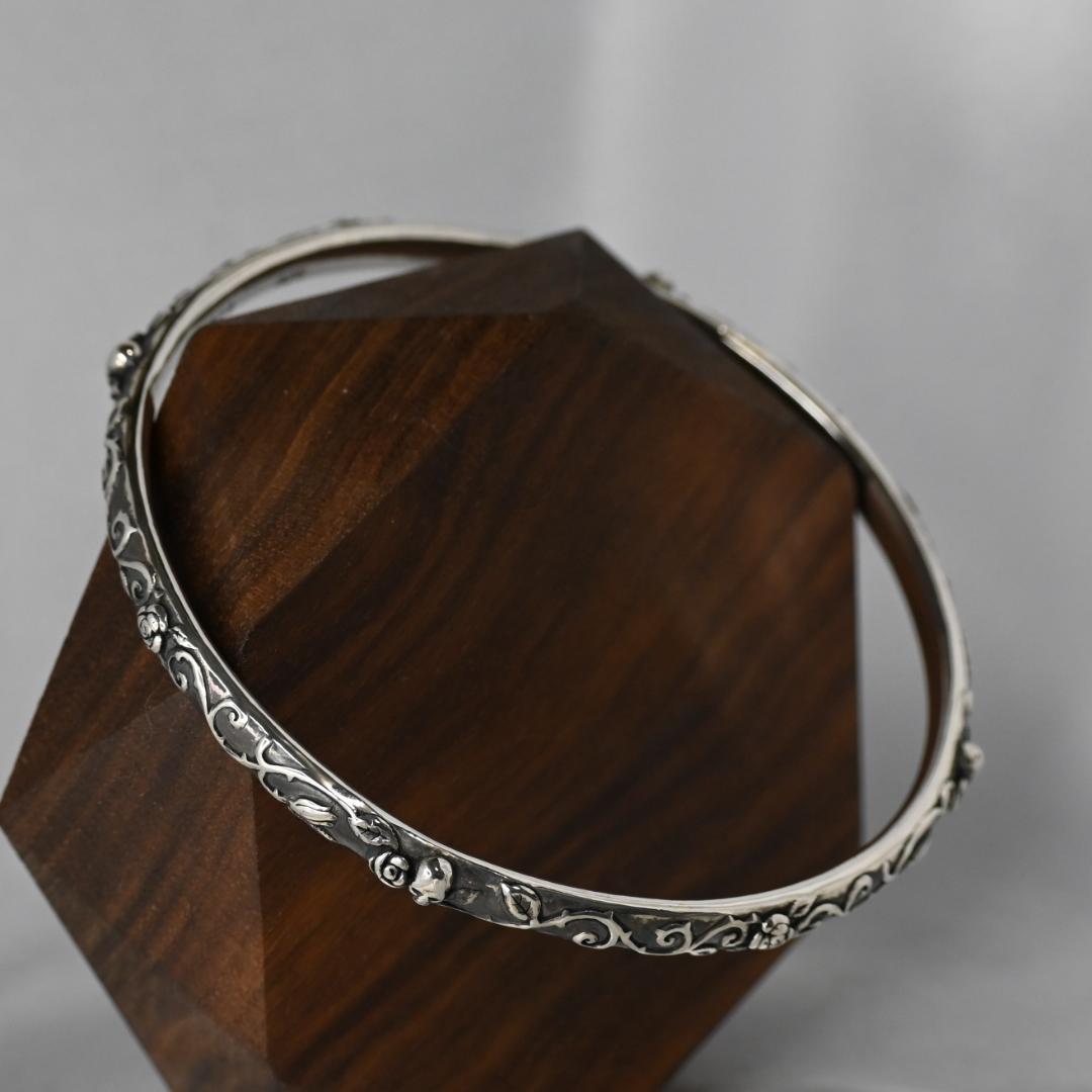 研磨済 JUSTIN DAVIS BY ANNA スカル ローズ バングル