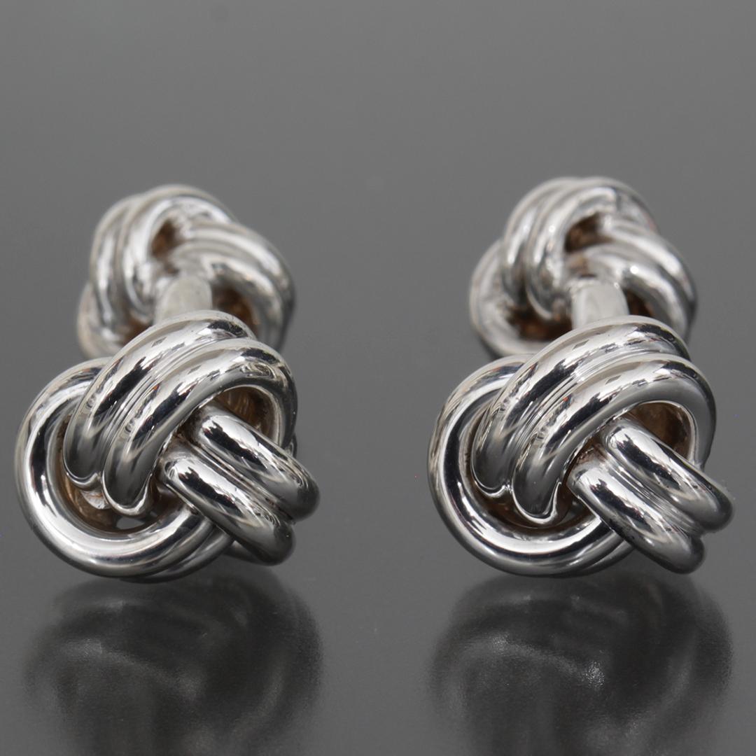 ティファニー ノット ツイスト シルバー カフス SV925 17ｇ 新品仕上済