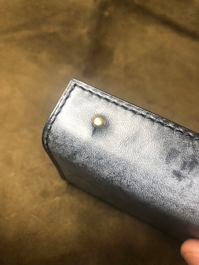 エムピウ ミッレフォッリエ風　革財布(改)　ハンドメイド　手縫い